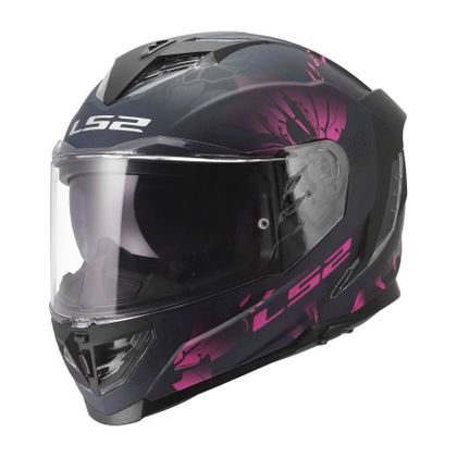 LS2 FF818 - STORM III - BARST Integraalhelm - Zwart / Roze Ref: LS1265 