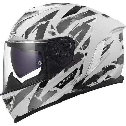 LS2 FF818 - STORM III - KAOS Integraalhelm - Wit / Grijs