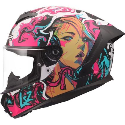 Casque intégral LS2 FF820 - RAPID III - CYBERG - Violet / Bleu