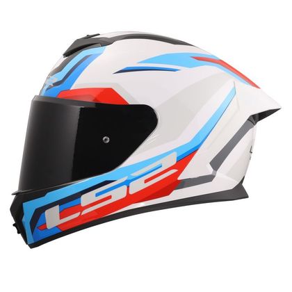 Casque intégral LS2 FF820 - RAPID III - HYPER - Blanc / Bleu