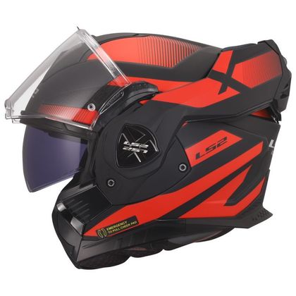 Kask szczękowy LS2 FF901 ADVANT X - NOVA - Czarny / Czerwony