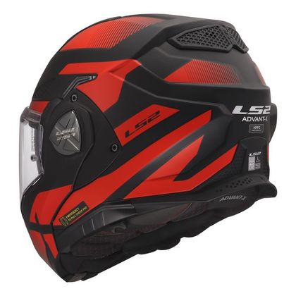 Kask szczękowy LS2 FF901 ADVANT X - NOVA - Czarny / Czerwony