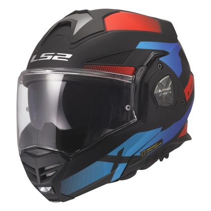 LS2 FF901 ADVANT X - NOVA Modulair helm - Zwart / Rood Ref: LS1303 