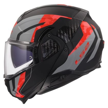 Casque modulable LS2 FF910 ADVANT II - GLIDE - Noir / Rouge