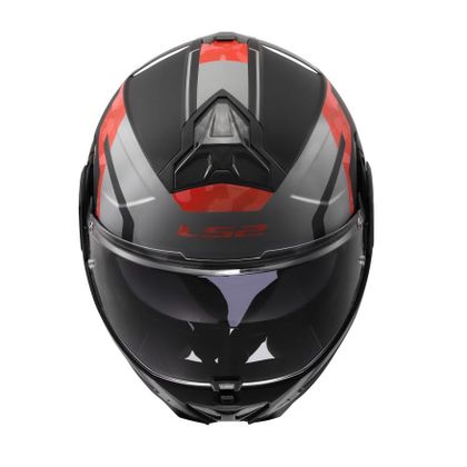 Casque modulable LS2 FF910 ADVANT II - GLIDE - Noir / Rouge
