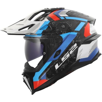 Cască integrală LS2 MX707 EXPLORER EVO FALKUR - Alb / Albastru