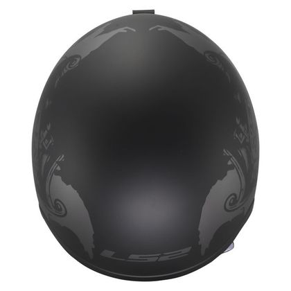 LS2 OF599 - SPITFIRE II - WILLY Jet-Helm - Schwarz / Grau