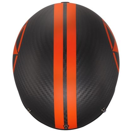 Casque jet LS2 OF601 BOB II CARBON STAR - Noir / Orange