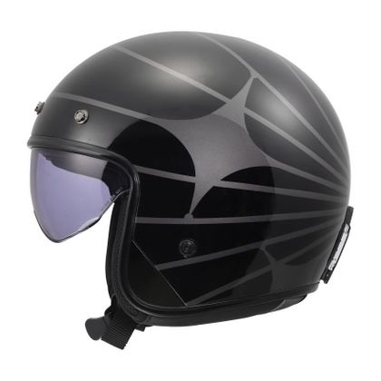 LS2 OF601 BOB II - COSMIC Jet-Helm - Schwarz / Grau