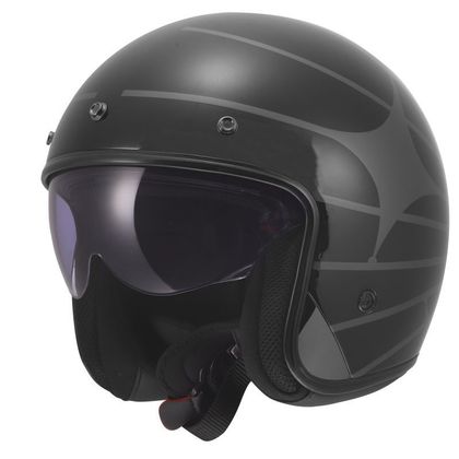 LS2 OF601 BOB II - COSMIC Jet-Helm - Schwarz / Grau Ref : LS1283 