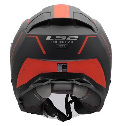 LS2 OF603 INFINITY II - VEYRON Jethelm - Schwarz / Rot