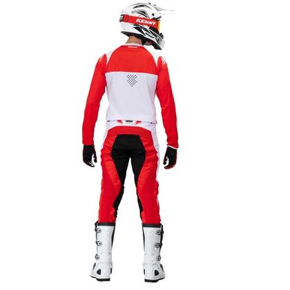 Maillot cross Kenny TITANIUM - RED WHITE 2021