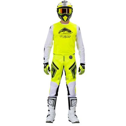 Camiseta de motocross Kenny TITANIUM - NEON YELLOW WHITE 2021