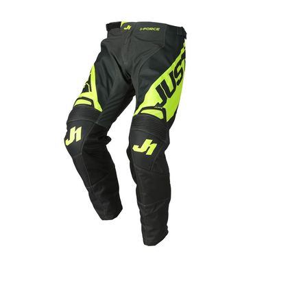 Pantalón de motocross JUST1 J-FORCE - VERTIGO - GREY/YELLOW FLUO 2021 Ref : JS0235 