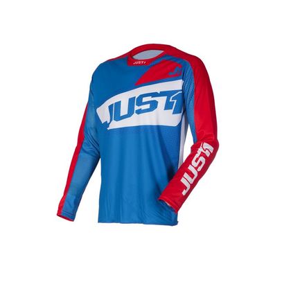 Camiseta de motocross JUST1 J-FORCE - VERTIGO - BLUE/WHITE/RED 2021 Ref : JS0251 