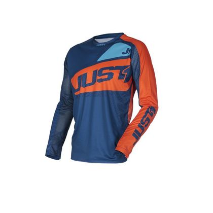 Camiseta de motocross JUST1 J-FORCE - VERTIGO - BLUE/ORANGE 2021 Ref : JS0252 