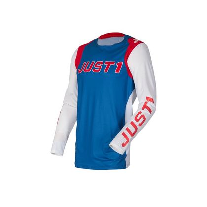 Camiseta de motocross JUST1 J-FLEX - ADRENALINE - RED/BLUE/WHITE 2021 Ref : JS0247 