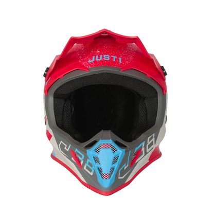 Casco de motocross JUST1 J38 - KORNER - BLUE RED 2021