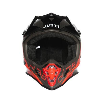 Casco de motocross JUST1 J38 - KORNER - ORANGE BLACK 2021