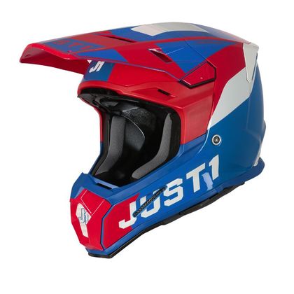 Casco de motocross JUST1 J22 ADRENALINE RED BLUE WHITE 2022 Ref : JS0194 