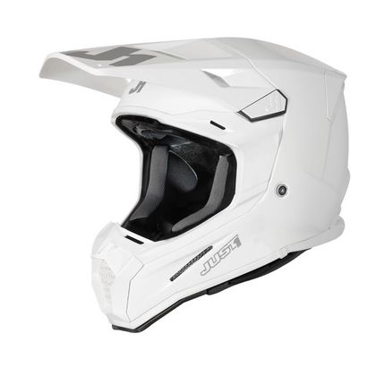 Casque cross JUST1 J22 SOLID GLOSS WHITE 2022 Ref : JS0187 
