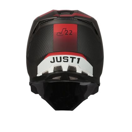 Casco de motocross JUST1 J22 ADRENALINE RED WHITE CARBON 2022