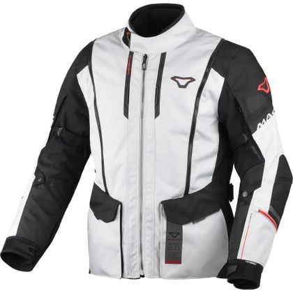 Macna AIR HYBRID 2.0 Motorradjacke - Grau / Schwarz Ref : MAC0535 