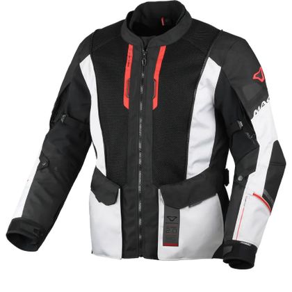 Macna AIR HYBRID 2.0 Motorradjacke - Grau / Schwarz