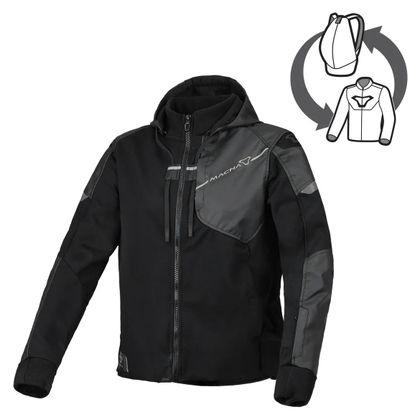Macna DISTEC - VROUWEN Motor sweater - Zwart Ref: MAC0510 