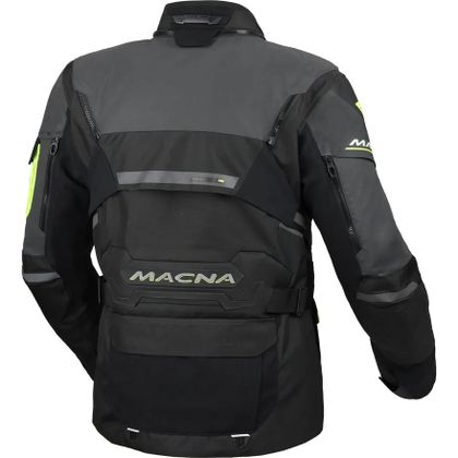 Macna FLEXODUS NIGHT EYE Motorradjacke - Schwarz / Gelb
