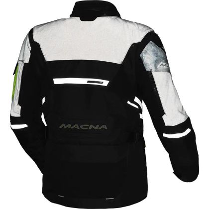 Macna FLEXODUS NIGHT EYE Motorradjacke - Schwarz / Gelb