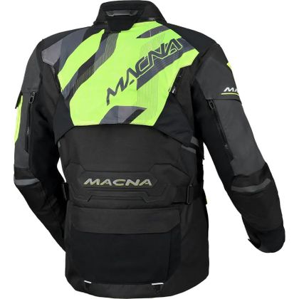 Macna FLEXODUS NIGHT EYE Motorradjacke - Schwarz / Gelb
