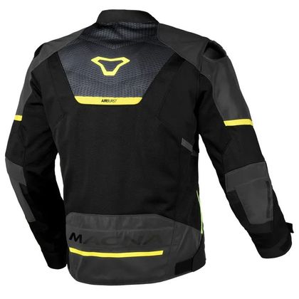 Macna ORCANO 2.0 NIGHT EYE Motorvest - Zwart / Geel