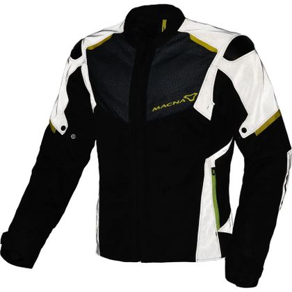 Macna ORCANO 2.0 NIGHT EYE Motorvest - Zwart / Geel