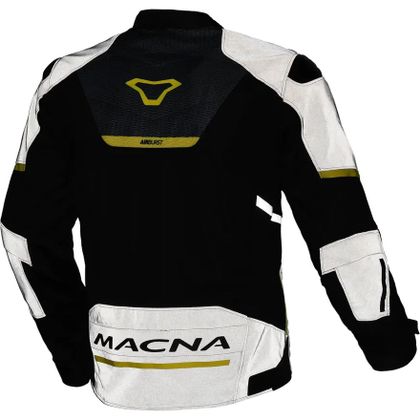 Macna ORCANO 2.0 NIGHT EYE Motorvest - Zwart / Geel