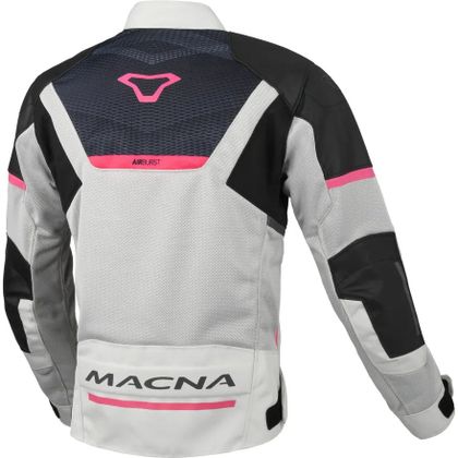 Macna ORCANO 2.0 - VROUWEN Motorvest - Grijs / Roze