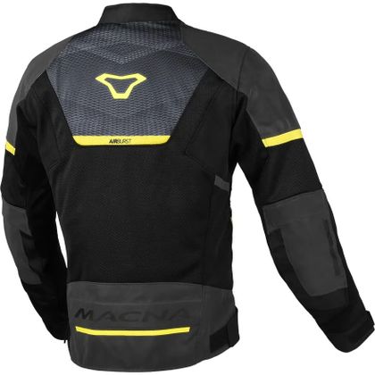 Macna ORCANO 2.0 NIGHT EYE - VROUWEN Motorvest - Zwart / Geel