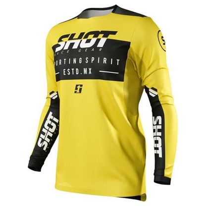 Camiseta de motocross Shot CONTACT SPIRIT - YELLOW 2021 Ref : SO1874 