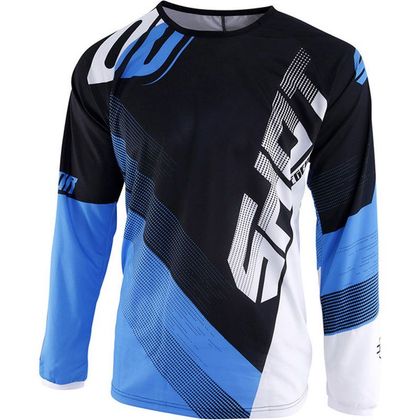 Camiseta de motocross Shot DEVO ULTIMATE -BLACK BLUE 2019 Ref : SO1431 