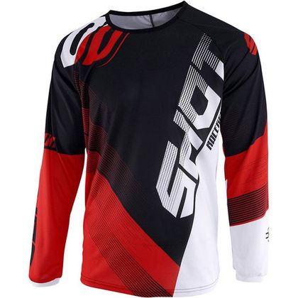 Camiseta de motocross Shot DEVO KID ULTIMATE - BLACK RED Ref : SO1510 