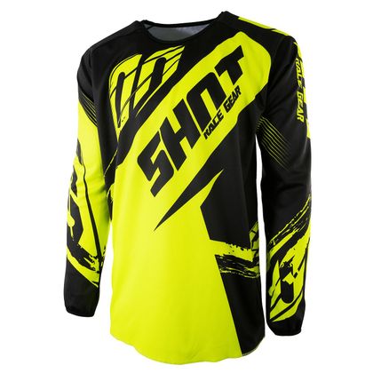 Camiseta de motocross Shot DEVO FAST NEÓN AMARILLO NIÑO 