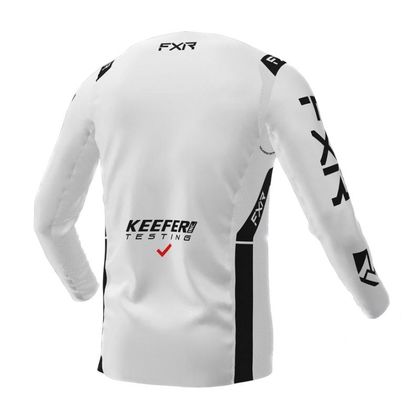 Camiseta de motocross FXR HELIUM MX KEEFER 2022 - Blanco