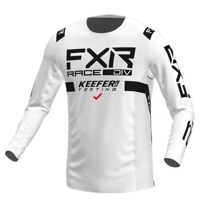 Camiseta de motocross FXR HELIUM MX KEEFER 2022 - Blanco Ref : FXR0348 