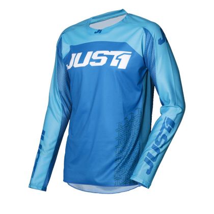 Camiseta de motocross JUST1 J-FORCE TERRA BLUE/WHITE 2021 Ref : JS0180 