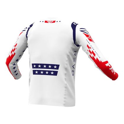 Camiseta de motocross FXR REVO FREEDOM SERIES 2022 - Rojo / Azul