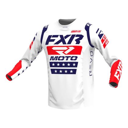 Camiseta de motocross FXR REVO FREEDOM SERIES 2022 - Rojo / Azul Ref : FXR0378 
