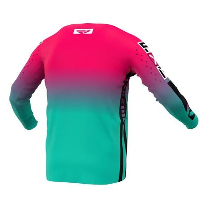 Camiseta de motocross FXR PODIUM PRO 2022 - Rosa / Azul