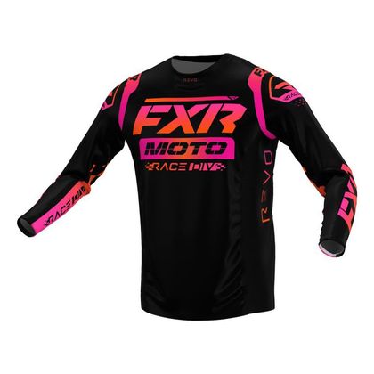 Camiseta de motocross FXR REVO COMP FLA-MANGO 2022 - Negro Ref : FXR0350 