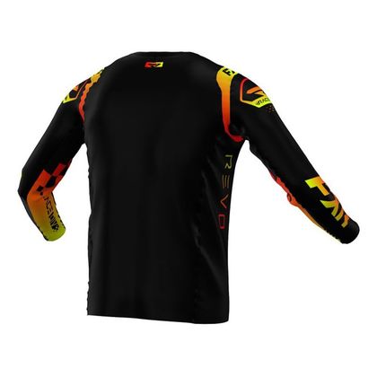 Camiseta de motocross FXR REVO COMP TEQUILA SUNSET 2022 - Negro