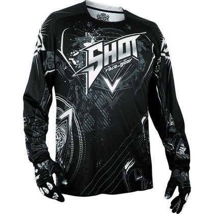 Maillot cross Shot CONTACT LORD NOIR BLANC 